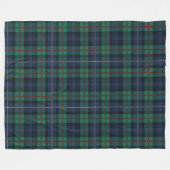Couverture Polaire Clan Robertson Plaid Purple Green Tartan Check (Devant (Horizontal))