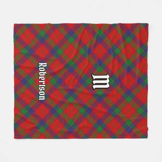 Couverture Polaire Clan Robertson Tartan (Devant (Horizontal))