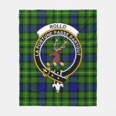 Couverture Polaire Clan Rollo Tartan Plaid (Devant)
