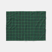 Couverture Polaire Clan Ross Chasse Tartan Green Plaid Motif (Devant (Horizontal))
