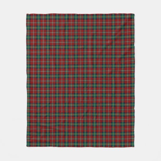 Couverture Polaire Clan rouge et vert Plaid Boyd Tartan (Devant)