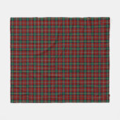 Couverture Polaire Clan rouge et vert Plaid Boyd Tartan (Devant (Horizontal))