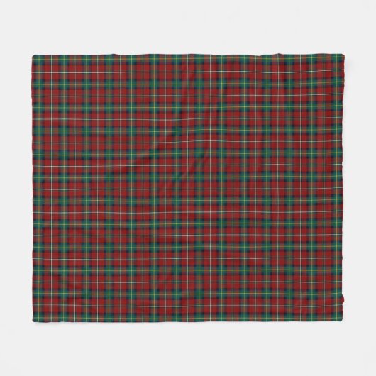 Couverture Polaire Clan rouge et vert Plaid Boyd Tartan (Devant (Horizontal))