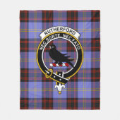 Couverture Polaire Clan Rutherford Tartan Plaid (Devant)