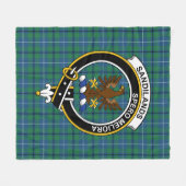 Couverture Polaire Clan Sandilands Ancien Tartan Plaid (Devant (Horizontal))