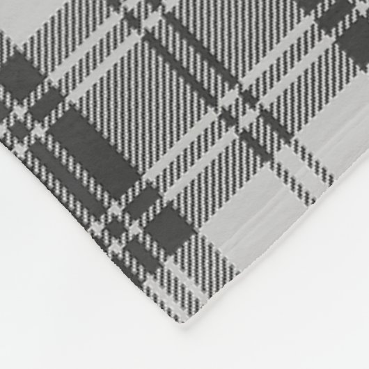 Couverture Polaire Clan Sandilands Gris Tartan Plaid (Coin)