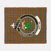 Couverture Polaire Clan Seton Chasse Moderne Tartan Plaid (Devant (Horizontal))