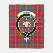 Couverture Polaire Clan Shaw De Sauchie Rouge Moderne Tartan Plaid (Devant)