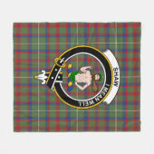 Couverture Polaire Clan Shaw De Sauchie Shaw Vert Tartan Moderne Plai (Devant (Horizontal))