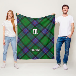 Couverture Polaire Clan Sinclair Chasse Tartan