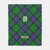 Couverture Polaire Clan Sinclair Chasse Tartan (Devant)