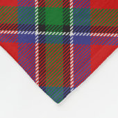 Couverture Polaire Clan Sinclair Crest sur Red Tartan (Coin)