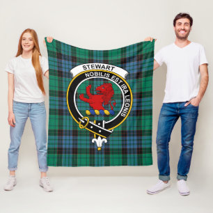 Couverture Polaire Clan Stewart Ancien (Stuart) de Bute Tartan P