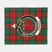 Couverture Polaire Clan Stewart Atholl Modern (Stuart) de Bute Tartan (Devant (Horizontal))