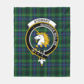 Couverture Polaire Clan Stewart Chasse Moderne (d'Appin) Tartan Plai (Devant)