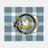 Couverture Polaire Clan Stewart Muted Blue (of Appin) Tartan Plaid (Devant (Horizontal))