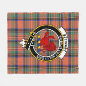 Couverture Polaire Clan Stewart Royal Ancient (Stuart) de Bute Tartan (Devant (Horizontal))