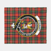 Couverture Polaire Clan Stewart Royal Modern (High Stewards) Tartan P (Devant (Horizontal))