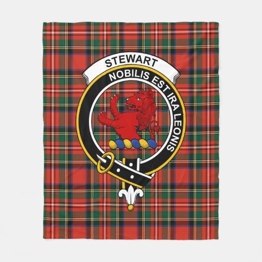 Couverture Polaire Clan Stewart Royal Modern (Stuart) de Bute Tartan (Devant)