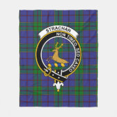 Couverture Polaire Clan Strachan Tartan Plaid (Devant)