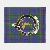 Couverture Polaire Clan Strachan Tartan Plaid (Devant (Horizontal))