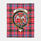 Couverture Polaire Clan Straîon Tartan Plaid (Devant)