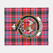 Couverture Polaire Clan Straîon Tartan Plaid (Devant (Horizontal))