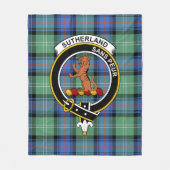 Couverture Polaire Clan Sutherland Ancien II Tartan Plaid (Devant)