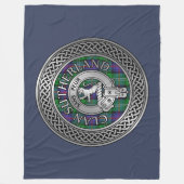 Couverture Polaire Clan Sutherland Crest & Tartan Knot (Devant)