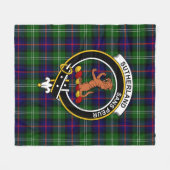 Couverture Polaire Clan Sutherland Patiné II Tartan Plaid (Devant (Horizontal))
