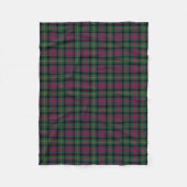 Couverture Polaire Clan Tartan du Logan bleu, vert et rouge de la Mar (Devant)