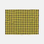 Couverture Polaire Clan Tartan jaune et noir (Devant (Horizontal))