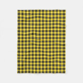 Couverture Polaire Clan Tartan jaune et noir (Devant)