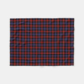 Couverture Polaire Clan Tartan Royal bleu et rouge Brown (Devant (Horizontal))