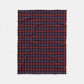 Couverture Polaire Clan Tartan Royal bleu et rouge Brown (Devant)