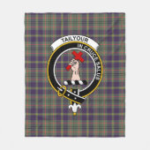 Couverture Polaire Clan Taylor Patiné Tartan Plaid (Devant)