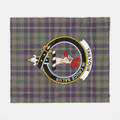 Couverture Polaire Clan Taylor Patiné Tartan Plaid (Devant (Horizontal))