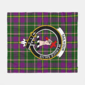 Couverture Polaire Clan Taylor Tartan Plaid (Devant (Horizontal))