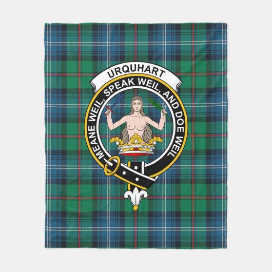Couverture Polaire Clan Urquhart Plaid Tartan Ancien (Devant)