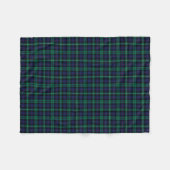 Couverture Polaire Clan Urquhart Tartan Blue and Green Scottish Plaid (Devant (Horizontal))