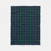 Couverture Polaire Clan Urquhart Tartan Blue and Green Scottish Plaid (Devant)
