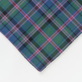 Couverture Polaire Clan vert et bleu Cooper Scottish Tartan (Coin)