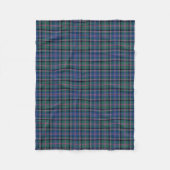 Couverture Polaire Clan vert et bleu Cooper Scottish Tartan (Devant)