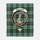 Couverture Polaire Clan Wallace Ancien Tartan Plaid (Devant)