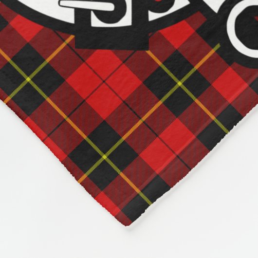 Couverture Polaire Clan Wallace Crest Badge et Tartan (Coin)
