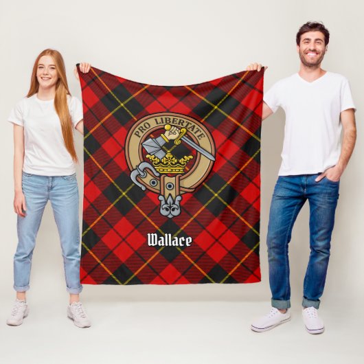 Couverture Polaire Clan Wallace Crest sur artan (En situation)