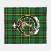 Couverture Polaire Clan Wallace Green Tartan Plaid (Devant (Horizontal))