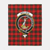 Couverture Polaire Clan Wallace Tartan Plaid (Devant)