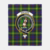 Couverture Polaire Clan Watson Modern Tartan Plaid (Devant)