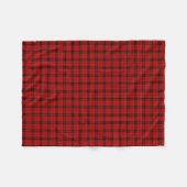 Couverture Polaire Clan Wemyss rouge et taran noir (Devant (Horizontal))